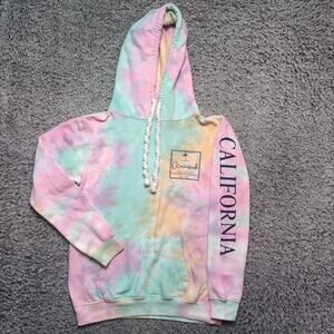 Oceanside California Sweatshirt Adult Small Tie Dye Destination Hoodie Tourist